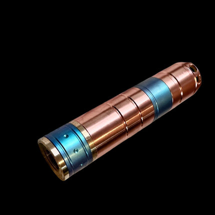 6W 470nm Cyan Blue Adjustable Focus Laser Flashlight, Copper & Titanium Alloy Cooling for Astronomy Star Pointer