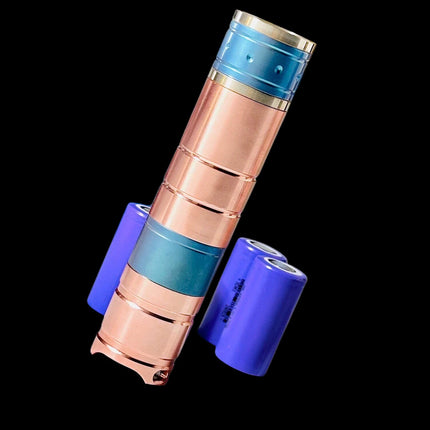 6W 470nm Cyan Blue Adjustable Focus Laser Flashlight, Copper & Titanium Alloy Cooling for Astronomy Star Pointer