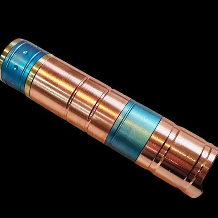 6W 470nm Cyan Blue Adjustable Focus Laser Flashlight, Copper & Titanium Alloy Cooling for Astronomy Star Pointer