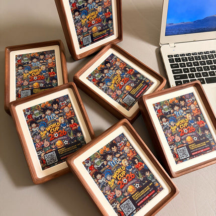 Aone S3 7.09" High DPI Color E-Ink Photo Frame | Solid Walnut Wood Digital Picture Frame, ESP32-S3, WiFi & Bluetooth Image Transfer