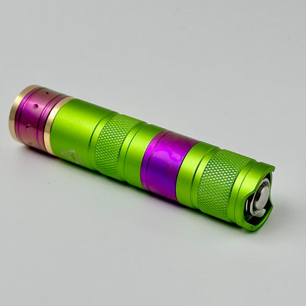 Titanium Alloy 7.5W 455nm Blue Laser Flashlight Luxury Edition, Smooth Adjustable Focus, Upgraded Heat Dissipation, 5+ Years Service Life, Complete Accessory Kit Included