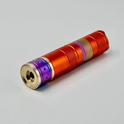 Titanium Alloy 7.5W 455nm Blue Laser Flashlight Luxury Edition, Smooth Adjustable Focus, Upgraded Heat Dissipation, 5+ Years Service Life, Complete Accessory Kit Included