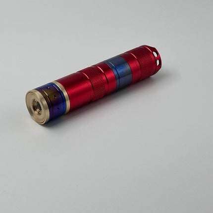 Titanium Alloy 7.5W 455nm Blue Laser Flashlight Luxury Edition, Smooth Adjustable Focus, Upgraded Heat Dissipation, 5+ Years Service Life, Complete Accessory Kit Included