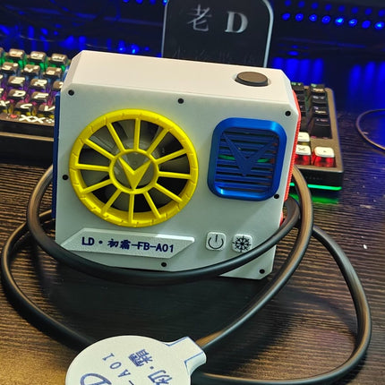 43W MAX Liquid Freezing Cooling | 80mm Closed-Loop Water Cooling System No Throttling, No Overheat, Non-Scald Grip for Mobile Gaming & Live Stream