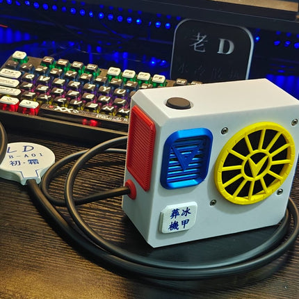 43W MAX Liquid Freezing Cooling | 80mm Closed-Loop Water Cooling System No Throttling, No Overheat, Non-Scald Grip for Mobile Gaming & Live Stream