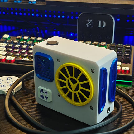 43W MAX Liquid Freezing Cooling | 80mm Closed-Loop Water Cooling System No Throttling, No Overheat, Non-Scald Grip for Mobile Gaming & Live Stream