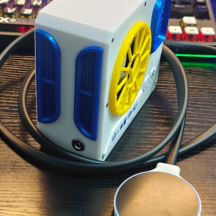 43W MAX Liquid Freezing Cooling | 80mm Closed-Loop Water Cooling System No Throttling, No Overheat, Non-Scald Grip for Mobile Gaming & Live Stream