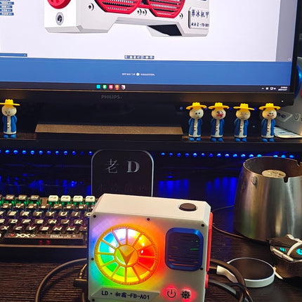 43W MAX Liquid Freezing Cooling | 80mm Closed-Loop Water Cooling System No Throttling, No Overheat, Non-Scald Grip for Mobile Gaming & Live Stream