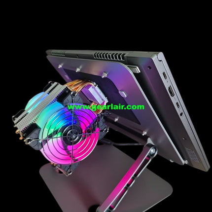 All-in-One DIY Semiconductor Cooler with Stand for Laptop & iPad Tablet, 120FPS Stable Framerate Cooling Radiator, Compatible Up to 17.3 Inch MacBook iPad Xiaomi Vivo OnePlus iQOO