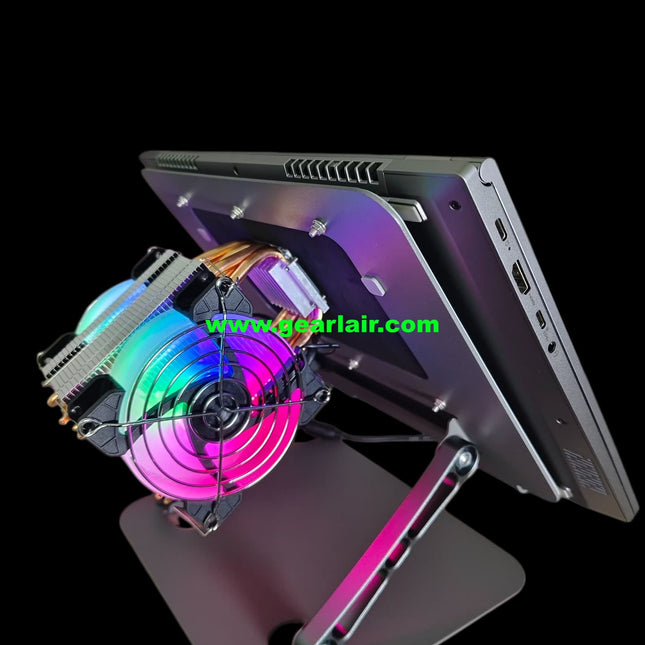 All-in-One DIY Semiconductor Cooler with Stand for Laptop & iPad Tablet, 120FPS Stable Framerate Cooling Radiator, Compatible Up to 17.3 Inch MacBook iPad Xiaomi Vivo OnePlus iQOO