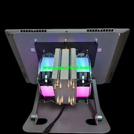 All-in-One DIY Semiconductor Cooler with Stand for Laptop & iPad Tablet, 120FPS Stable Framerate Cooling Radiator, Compatible Up to 17.3 Inch MacBook iPad Xiaomi Vivo OnePlus iQOO