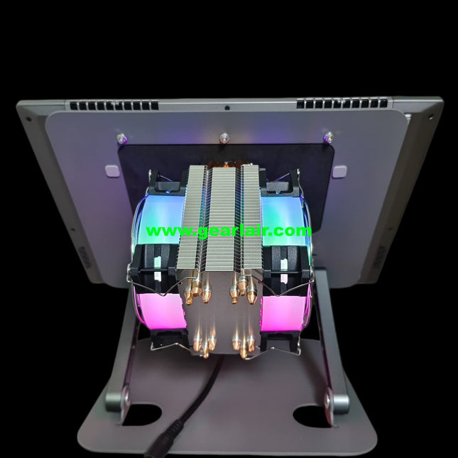 All-in-One DIY Semiconductor Cooler with Stand for Laptop & iPad Tablet, 120FPS Stable Framerate Cooling Radiator, Compatible Up to 17.3 Inch MacBook iPad Xiaomi Vivo OnePlus iQOO