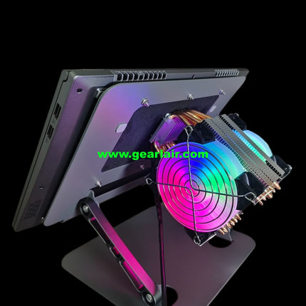 All-in-One DIY Semiconductor Cooler with Stand for Laptop & iPad Tablet, 120FPS Stable Framerate Cooling Radiator, Compatible Up to 17.3 Inch MacBook iPad Xiaomi Vivo OnePlus iQOO