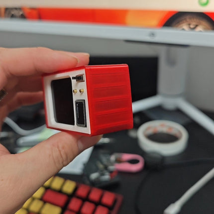 Anime Retro Mini Television | Micro SD Video Player With Built-in Speaker, Rechargeable, For Diorama & DIY Decor Ornament