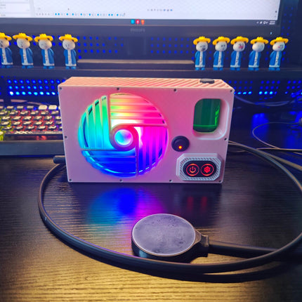 120mm Cold Row Liquid Cooler 50W/60W Ultra Quiet Phone Tablet Water Cooling Radiator, 5-Level Adjustable Cooling for Gaming Live Streaming