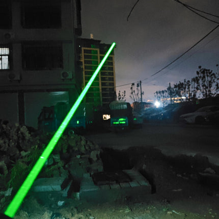 525nm 2.3W High PowerGreen Laser Pointer Adjustable Focus Long Range Laser Locator for Astronomy Teaching Outdoor Camping Hiking Positioning