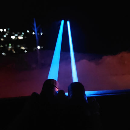 5.5W 455nm Blue Laser Positioning Indicator, Adjustable Focus Head, 3+2 Power Modes, 60℃ Thermal Protection, Full Anodized Aluminum Body for Astronomy, Outdoor Signaling and Teaching Demonstration