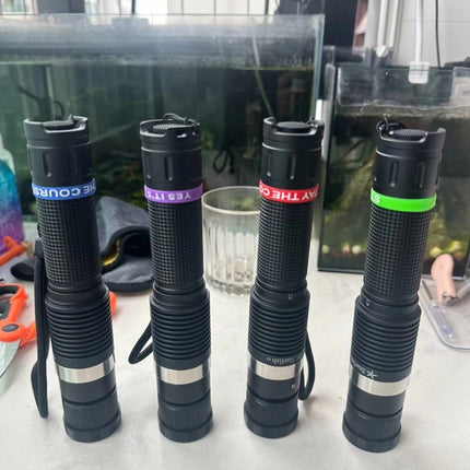 455nm 7W High Power Blue Laser Pointer Adjustable Focus Long Range Laser Locator for Astronomy Teaching Outdoor Camping Hiking Positioning