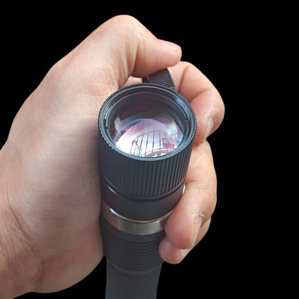 5.5W 455nm Blue Laser Positioning Indicator, Adjustable Focus Head, 3+2 Power Modes, 60℃ Thermal Protection, Full Anodized Aluminum Body for Astronomy, Outdoor Signaling and Teaching Demonstration