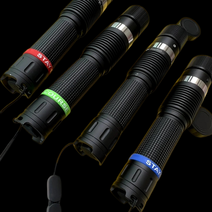 7W 465nm Blue Laser Positioning Indicator, Head Adjustable Focus, 3+2 Power Modes, Temperature Control Protection, Full Aluminum Alloy Body for Astronomy & Outdoor Signal Use