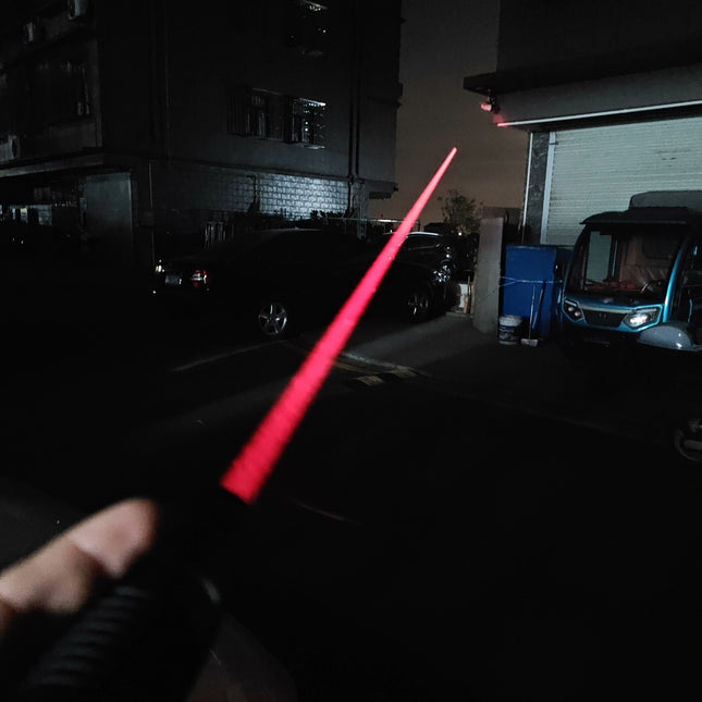 2.6W 640nm Red Laser Positioning Indicator, Adjustable Focus Head, 3+2 Power Modes, 60℃ Thermal Protection, Full Anodized Aluminum Body for Astronomy, Outdoor Signaling and Teaching Demonstration