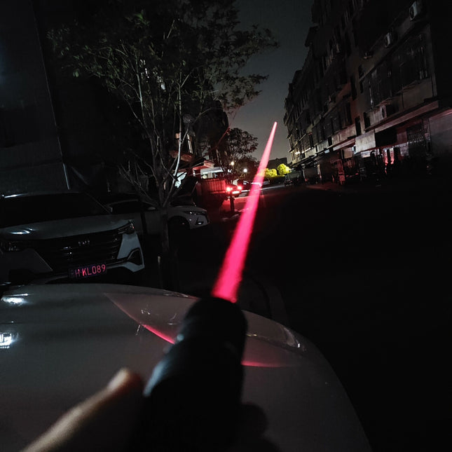 2.6W 640nm Red Laser Positioning Indicator, Adjustable Focus Head, 3+2 Power Modes, 60℃ Thermal Protection, Full Anodized Aluminum Body for Astronomy, Outdoor Signaling and Teaching Demonstration