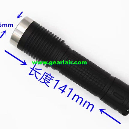 Indicator Flashlight - Small Lens Pro Version (Small Lens & Large Body), Enhanced Power, Heat Dissipation & Battery Life