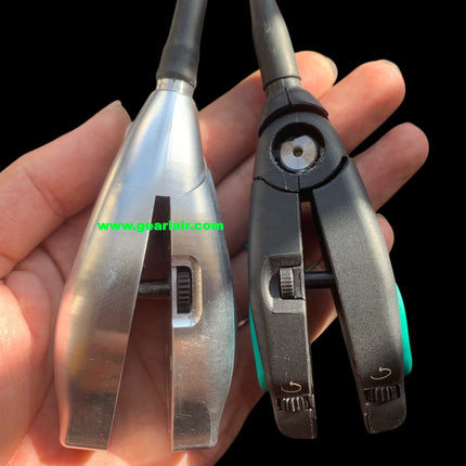 Full CNC Machined Soldering Tweezers Hard Anodized All Metal Welding Tweezers Custom Wiring For AM120 Soldering Station Maintenance