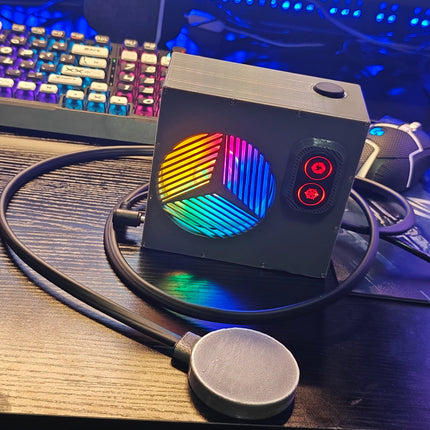 Mini3 Pro 50W Liquid Cooler 80mm Cold Row RGB Water Cooling Radiator, 5-Level Cooling Ultra Quiet Phone Tablet Cooler for Gaming Live Streaming