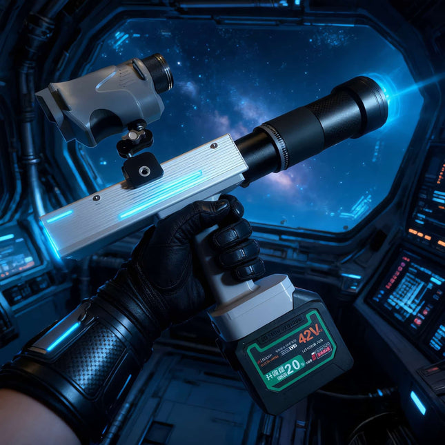 680W High-Power Laser Gun – 100m Range | 975-976nm Invisible Laser | 18× Samsung 40T Battery Pack | 50x Focus Lens | Remote Ignition & Cutting for Industrial & Field Use