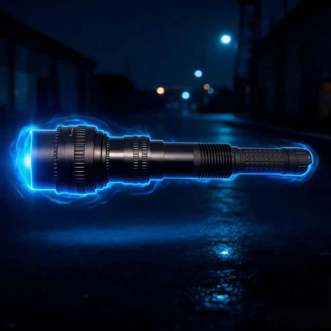 455nm Blue Laser Pointer 7.5W-8W High Power | 20m Paper Ignition, 40m Box Burning, Rechargeable