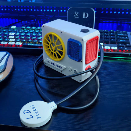 43W MAX Liquid Freezing Cooling | 80mm Closed-Loop Water Cooling System No Throttling, No Overheat, Non-Scald Grip for Mobile Gaming & Live Stream