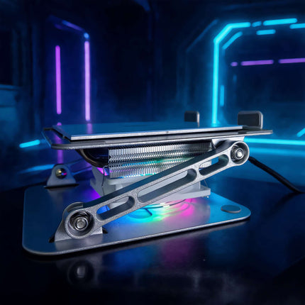 Ultra-Thin DIY Semiconductor Cooler Stand All-in-One for 8–12.9 Inch Tablets, Industrial 92W Peltier Cooling Radiator, Adjustable Alloy Stand, Compatible Apple iPad Huawei Xiaomi Vivo Oppo Redmagic Lenovo HP Dell ASUS