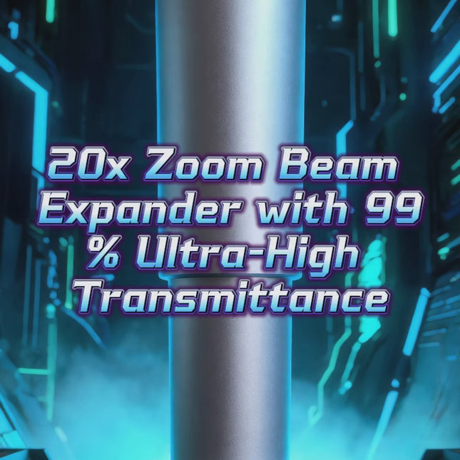 20X Zoom Beam Expander K9 Lens 1-25m Ultra Broadband Coating 530-1100nm High Transmittance Laser Lens