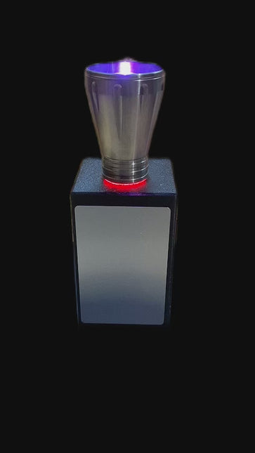 2W RGB White Laser Flashlight, 7 Colors Manual Switch Laser Pointer with Beam Expander, Rechargeable Built-in Battery