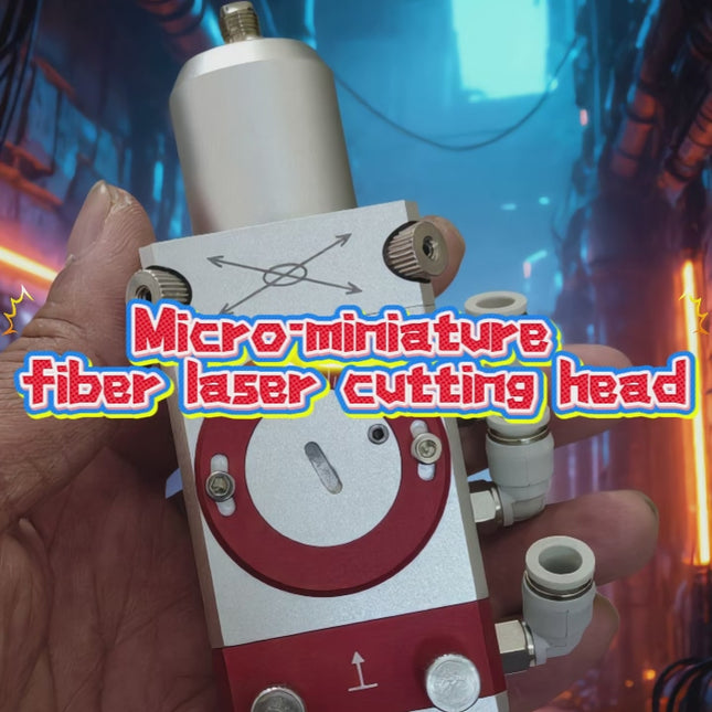 Micro Mini Fiber Laser Cutting Head for DIY – 2000W, SMA905, Capacitive Auto-Follow, Focus Adjustable