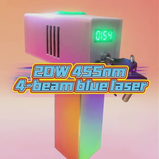 Hyper Beacon MK-II - 4x20W Blue Laser Illuminator with Active Cooling & S35 Interface