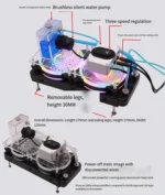 Glacier Water Cooling System - Ultra-Light Magnetic Cooling for Tablets & Phones - Image 4