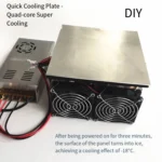 4-Core Super Cooling Plate - High-Performance Semiconductor Chiller for DIY Mini Fridge & Electronic Projects - Image 2