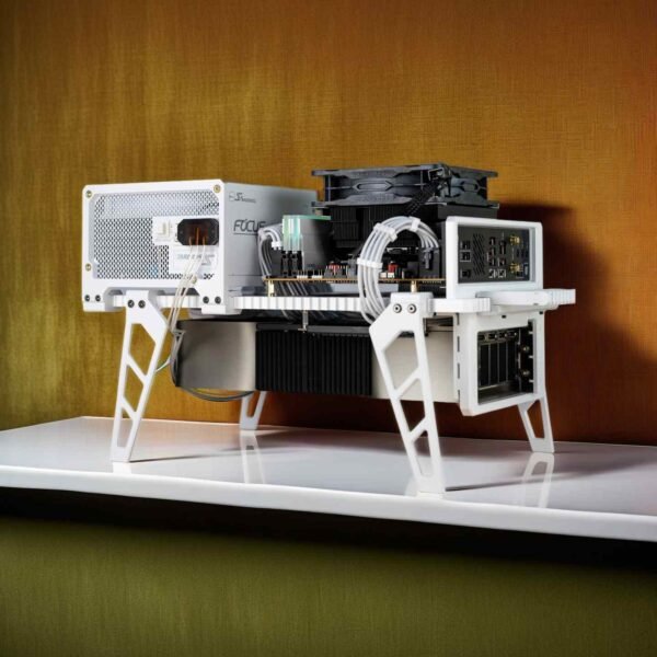 All-aluminum CNC open-frame ITX motherboard case - FutureMach Future Mach