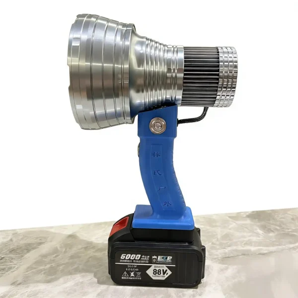 Annihilator Cannon 240W Plus Handheld Searchlight - High-Power Modified Lithium Battery Version with Charging Dock