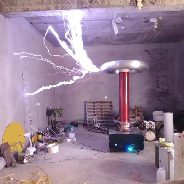 DRSSTC (Dual Resonant Solid State Tesla Coil) - 1.7m Tower, 1-Meter Arc, High-End Professional Configuration