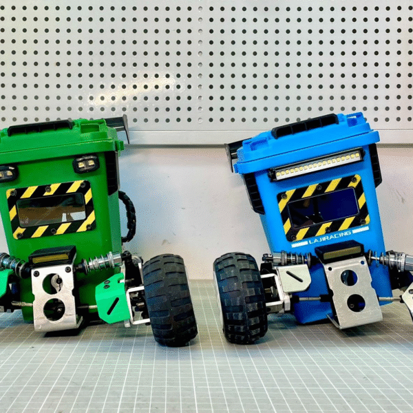 1:8 Scale RC Reverse Trike Rolling Chassis Kit - Pre-Assembled Aluminum Frame (No Body/Electronics)