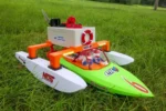 Upgraded 3D-Printed RC Rescue Catamaran with Front LED Lights | Modular, 48cm, High-Buoyancy & FPV-Ready