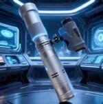 Professional 120W Handheld Laser – Night Vision Ready | Zero-Deviation Red Dot | 240W Electrical Power | 1000 Cycle Batteries | Silver Limited Edition